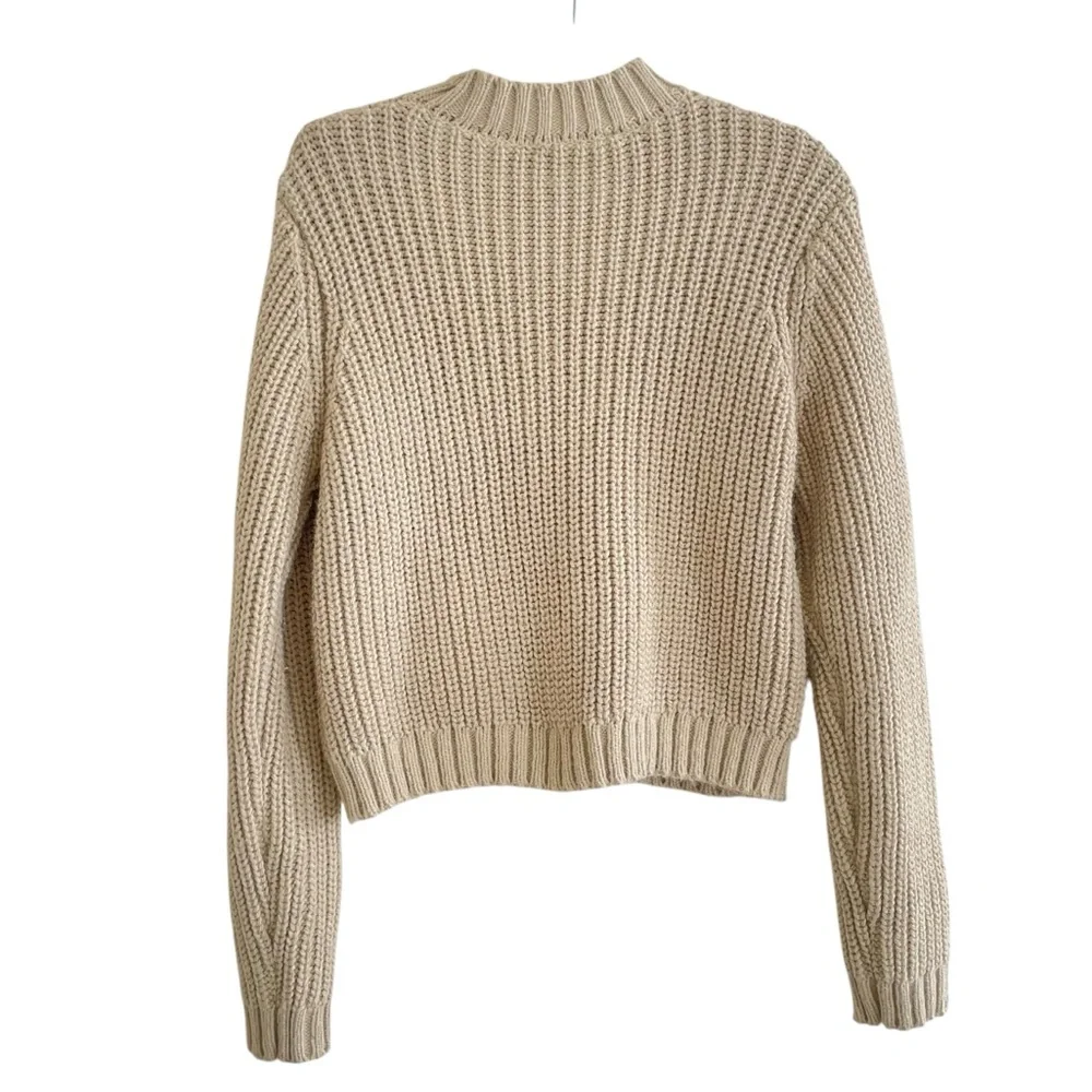 Zara Olive Green Crew Neck Sweater - Picture 10 of 13